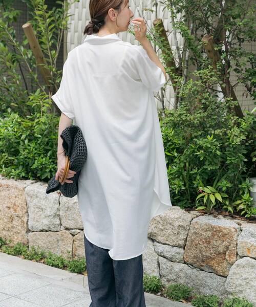 ITEMS URBANRESEARCH（アイテムズ アーバンリサーチ）の「スキッパーフレンチチュニック（チュニック・レディース・NVY/KHK/WHT/MNT・FREE）」の8枚目の写真