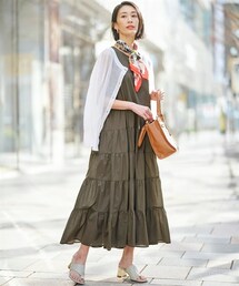 nissen | 綿１００％ティアードワンピース【OtonaSMILE】(ワンピース)