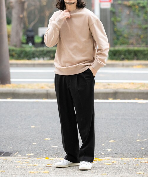 ITEMS URBANRESEARCH（アイテムズ アーバンリサーチ）の「裏フリースF.S.プルオーバー（その他トップス・メンズ・L.BEG/MOC/OLV/BLK・M/L）」の14枚目の写真