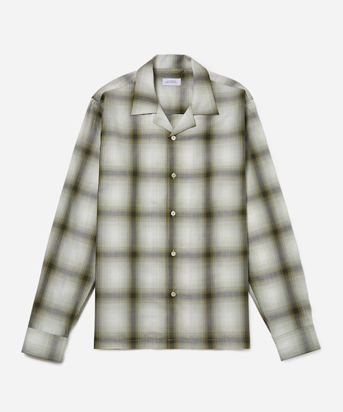 Saturdays NYC(サタデーズ ニューヨークシティ )の「Marco Plaid Ls Shirt(シャツ/ブラウス・メンズ・ベージュ/ダークグリーン・L/M/S/XL/XS)」の7枚目の写真