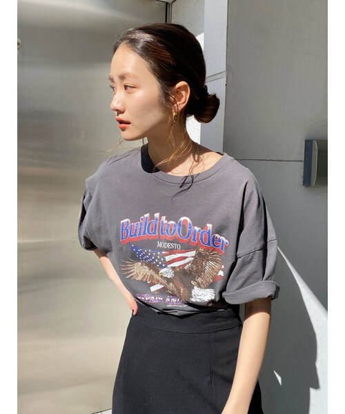 Ungrid - 新品タグ付き アングリッド シャツ アングリッド Ungrid サイドスリットチェックシャツ （オレンジ