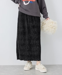 ROPE' PICNIC | ベロアプリーツタイトロングスカート(スカート)