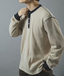 ITEMS URBANRESEARCH | 配色ワッフルヘンリーネックカットソー(Tシャツ/カットソー)