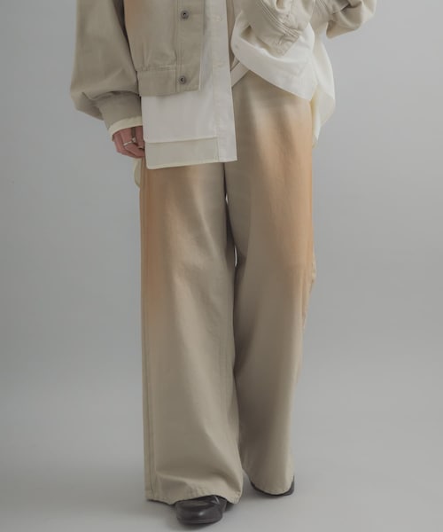 SENSE OF PLACE by URBAN RESEARCH（センスオブプレイスバイアーバンリサーチ）の「『一部WEB限定カラー』『ユニセックス』ヴィンテージライクデニムワイドパンツ（デニムパンツ・メンズ・BLACK/D.INDIGO/L.KHAKI/OW BLACK/ONE WASH・M/L/XL）」の3枚目の写真