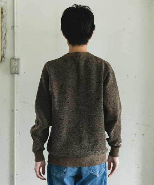 URBAN RESEARCH DOORS(アーバンリサーチドアーズ)の「ジャガードモールニットプルオーバー(ニット/セーター・メンズ・GREIGE/BLUE/OLIVEBROWN/BLACK・M/L)」の19枚目の写真