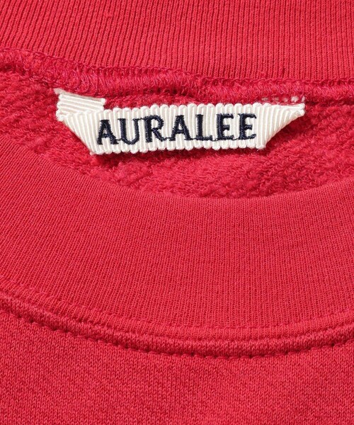 ADAM ET ROPE'(アダムエロペ)の「【AURALEE/オーラリー】HIGH TWIST LIGHT SWEAT P/O(スウェット・メンズ・ブラック/レッド・3/4/5)」の12枚目の写真