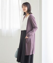 SMILE LAND | カットソーロング丈カーディガン＜大きいサイズ有＞(カーディガン/ボレロ)