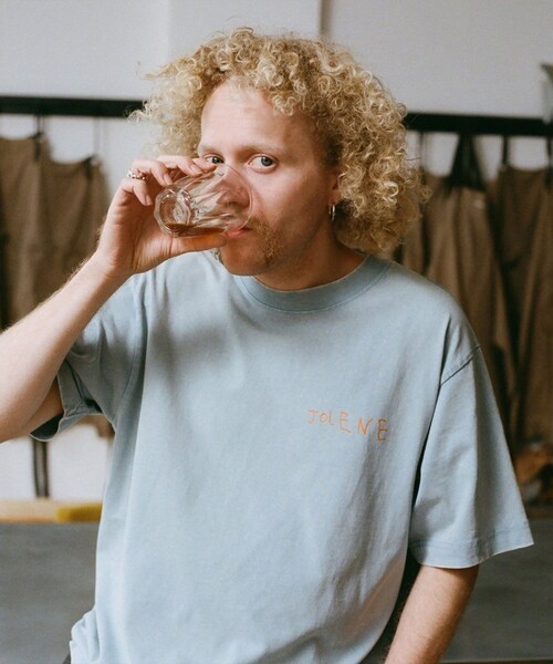 bonjour records（ボンジュールレコーズ）の「Jolene/ジョリーン house tee（Tシャツ/カットソー・レディース・ホワイト/ベージュ/サックス・L/M/XL）」の19枚目の写真