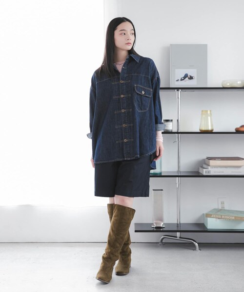 URBAN RESEARCH DOORS(アーバンリサーチドアーズ)の「『別注』Lee×DOORS COWBOY SHIRTS(シャツ/ブラウス・レディース・BLUE/NAVY・One)」の9枚目の写真
