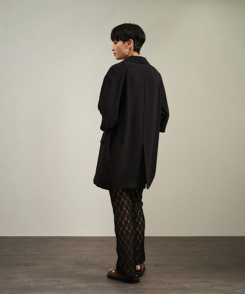 ADAM ET ROPE'（アダムエロペ）の「シアーレースレギンス［ストレッチ］（レギンス/スパッツ・レディース・ブラック/オフホワイト/ブラウン系・F）」の5枚目の写真