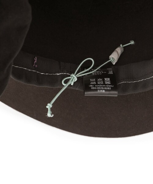 ADAM ET ROPE'(アダムエロペ)の「【chisaki(チサキ)】Nanaco/ナナコ(ハット・レディース・ブラック/ダークブラウン・F)」の14枚目の写真