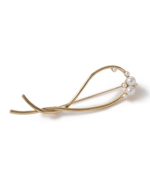 ROPE' PICNIC（ロペピクニック）の「スリムメタルデザインブローチ（ブローチ/コサージュ・レディース・ゴールド/シルバー・F）」の15枚目の写真