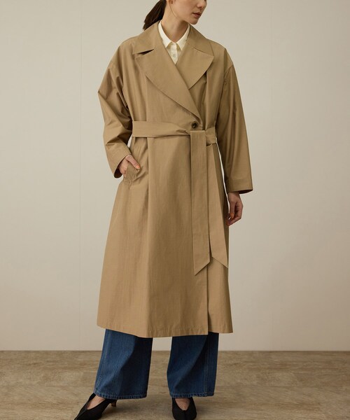 ROPE'（ロペ）の「【軽量】コットンポプリン スプリングコート（トレンチコート・レディース・オフホワイト/ベージュ・36/38）」の22枚目の写真