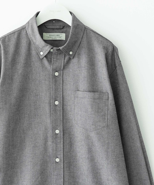 URBAN RESEARCH Sonny Label（アーバンリサーチサニーレーベル）の「抗菌オックスボタンダウン長袖シャツ（シャツ/ブラウス・メンズ・ホワイト/ネイビー/オフストライプ/ギンガムチェック/サックス/グレー・S/M/L/XL）」の4枚目の写真