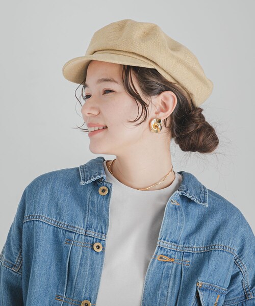 SENSE OF PLACE by URBAN RESEARCH(センスオブプレイスバイアーバンリサーチ)の「ワークキャスケット(キャスケット・レディース・BEIGE/BLACK・FREE)」の11枚目の写真