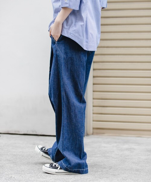 URBAN RESEARCH DOORS（アーバンリサーチドアーズ）の「FORK&SPOON　綿麻デニムパンツ（デニムパンツ・レディース・ONEWASH/USED・1/2）」の9枚目の写真