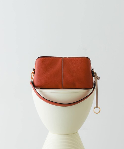 RODE SKO（ロデスコ）の「センターステッチショルダーバッグ（ショルダーバッグ・レディース・BLACK/MILK/ORANGE・one）」の5枚目の写真