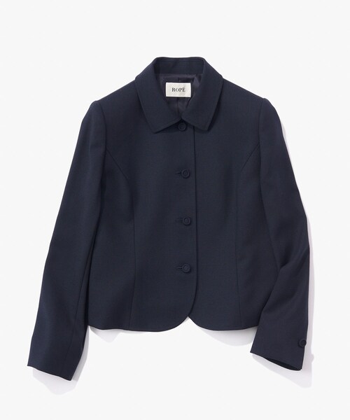 ROPE'（ロペ）の「【J'aDoRe・店舗限定】理英会監修 ウールクレープステンカラージャケット＆フレアワンピース/2点セット（ワンピース・レディース・ネイビー・36/40）」の18枚目の写真