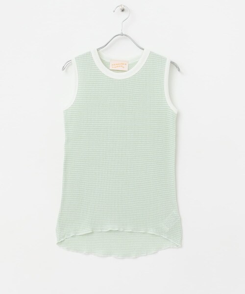 URBAN RESEARCH ROSSO（アーバンリサーチロッソ）の「CaRouseLamBRa　NO-SLEEVE PACK WHITE BORDER（タンクトップ・レディース・WHITEGREEN/WHITELATTE/WHITEGRAPE・OS）」の13枚目の写真