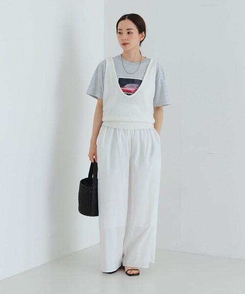 URBAN RESEARCH（アーバンリサーチ）の「ブークレ2WAYベスト（ベスト・レディース・RED/NAVY/OFF・FREE）」の9枚目の写真