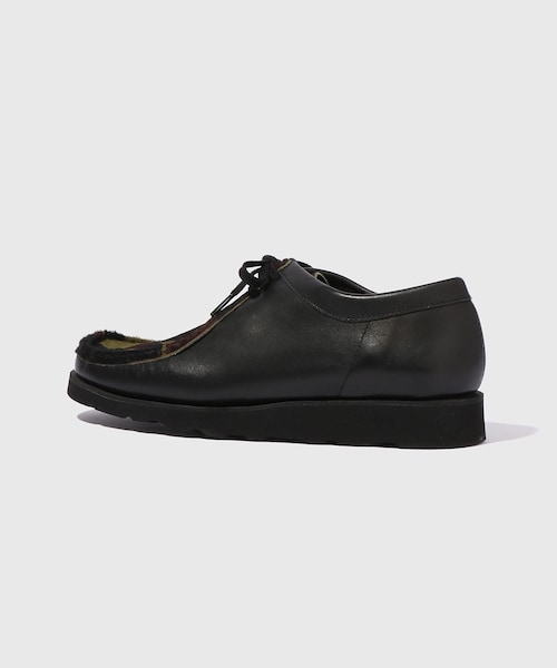 ADAM ET ROPE'（アダムエロペ）の「【Padmore&Barnes for WILD LIFE TAILOR】EX COMBI LEATHER MOC（モカシン/デッキシューズ・メンズ・グリーン系・24.5/25.5/26.5/27.5）」の7枚目の写真