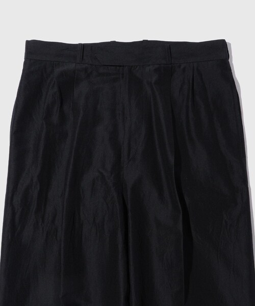 ADAM ET ROPE'（アダムエロペ）の「【blurhms/ブラームス】Si/W/C Two-tuck Slacks（スラックス・メンズ・ブラック・2/3）」の4枚目の写真