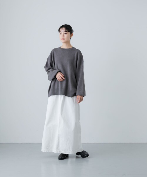 かぐれ（カグレ）の「『2サイズ展開』コットンストレートスカート（スカート・レディース・OFF/BLACK・0/1）」の21枚目の写真