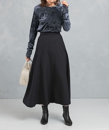 URBAN RESEARCH ROSSO | ストライプロングフレアスカート(スカート)