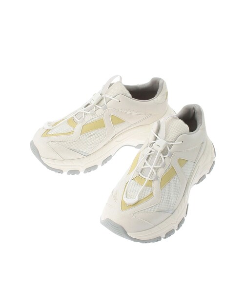 LAGUNAMOON（ラグナムーン）の「アジャストシューレーススニーカー（スニーカー・レディース・ホワイト/チャコールグレー・S/M）」の10枚目の写真