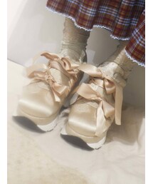 merry jenny | ジャガードリボンスニーカー(スニーカー)