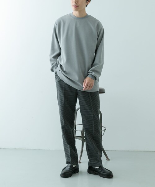 ITEMS URBANRESEARCH(アイテムズ アーバンリサーチ)の「ガンクラブチェック テーパードパンツ(その他パンツ・メンズ・BLK/BEG/BRN・M/L)」の14枚目の写真