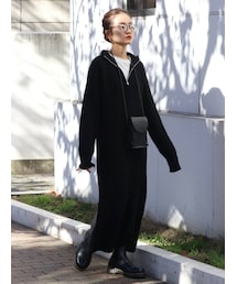 Ungrid | ハイネックジップニットワンピース(ワンピース)