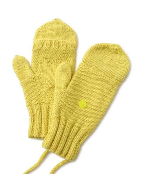 ADAM ET ROPE'（アダムエロペ）の「【J'aDoRe限定】【ugly sweater club（アグリー セーター クラブ）】Dazed（手袋・レディース・グレー/ピンク/イエロー・F）」の19枚目の写真