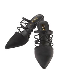 EVRIS | ポインテッドレースアップミュール(サンダル)