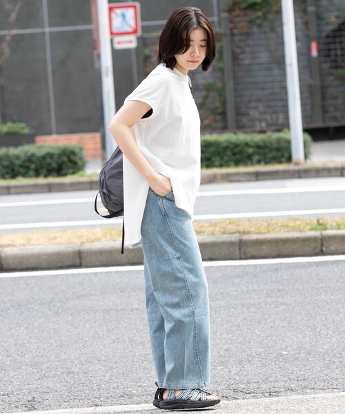 EKAL（エカル）の「『吸水速乾/イージーケア』coolmax カーブラインデニムパンツ（デニムパンツ・レディース・O.W/USED・S/M）」の20枚目の写真