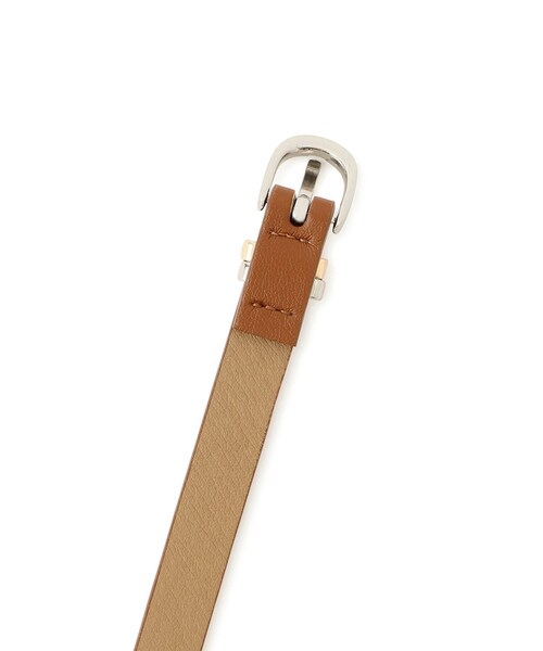 ROPE' PICNIC(ロペピクニック)の「14mmメッキコンビベルト(ベルト・レディース・ブラック/ブラウン系・F)」の9枚目の写真