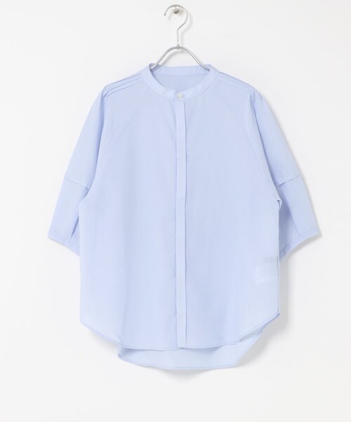 URBAN RESEARCH ROSSO（アーバンリサーチロッソ）の「『WEB/一部店舗限定』UVカットウォッシャブルリネン混シャツ ブラウス（シャツ/ブラウス・レディース・OFF WHITE/YELLOW/BROWN/SAX/NAVY・Free）」の11枚目の写真