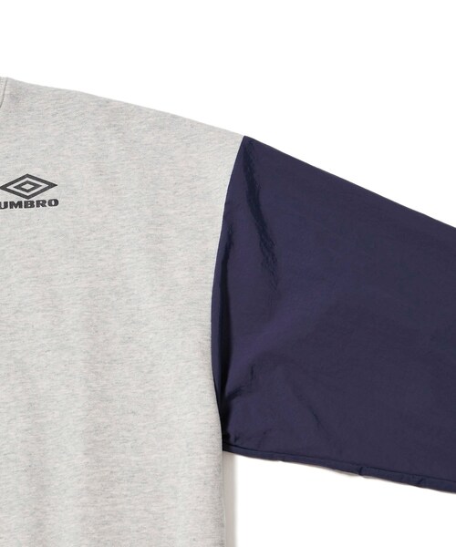 JUNRED(ジュンレッド)の「【梅田サイファー ×UMBRO×JUNRED】セットアップ対応スウェットプルオーバー(スウェット・レディース・ライトグレー/ネイビー・L/M/S)」の18枚目の写真