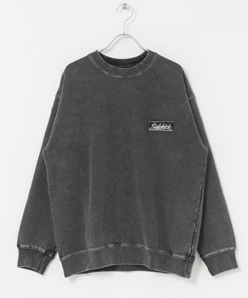 ITEMS URBANRESEARCH（アイテムズ アーバンリサーチ）の「ワンポイント刺繍スウェットデニムトップス（スウェット・メンズ・BLU/NVY/BLK・M/L）」の11枚目の写真