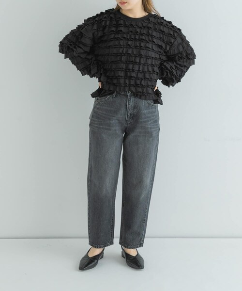 URBAN RESEARCH Sonny Label（アーバンリサーチサニーレーベル）の「『別注』Lee101×Sonny Label　TAPERED PANTS（デニムパンツ・レディース・GRY USED・XS/S/M）」の5枚目の写真
