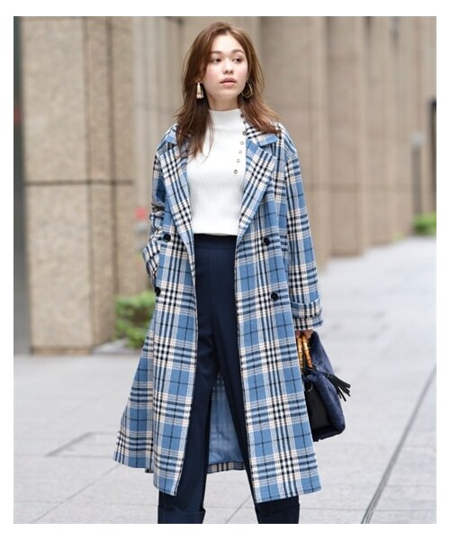 nissen（ニッセン）の「大きいサイズサイドスリットチェスターコート