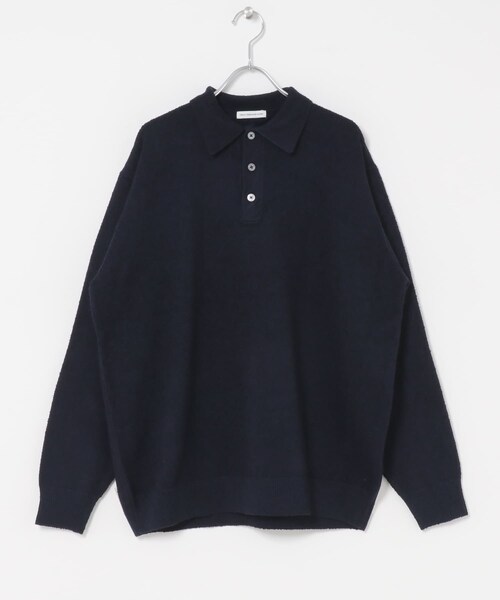 URBAN RESEARCH DOORS（アーバンリサーチドアーズ）の「ミニブークレ ニットポロ（ニット/セーター・メンズ・BROWN/NAVY/YELLOW・M/L）」の13枚目の写真