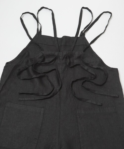 かぐれ（カグレ）の「リネンサロペット（つなぎ/オールインワン・レディース・GREGE/CHARCOAL/BLACK・Free）」の14枚目の写真