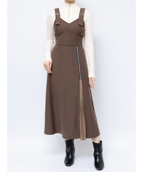 MURUA アシメプリーツジャンパースカート アシメプリーツジャンパースカート[品番：MKSW0048805]｜MURUA