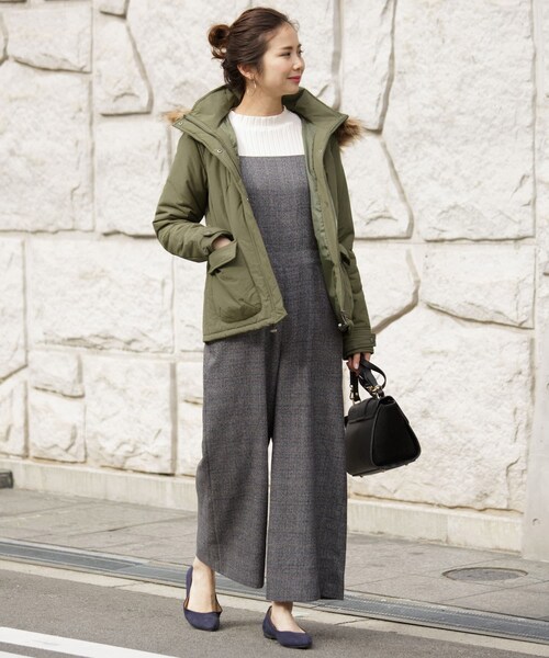 URBAN RESEARCH Sonny Label（アーバンリサーチサニーレーベル）の「ファートリムフードマウンテンパーカー∴（マウンテンパーカー・レディース・カーキ/ベージュ/ネイビー・36/38）」の19枚目の写真