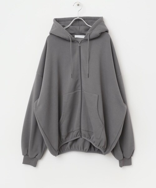 SENSE OF PLACE by URBAN RESEARCH（センスオブプレイスバイアーバンリサーチ）の「バルーンzipルーズパーカー（パーカー・メンズ・CHARCOAL/BLACK/GRAY・M/L）」の21枚目の写真