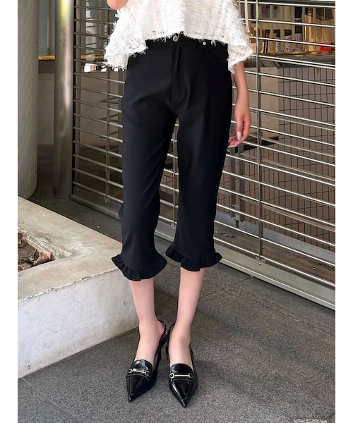 CALNAMUR（カルナムール）の「サブリナパンツ（その他パンツ・レディース・ブラック/ミックス・F/S/M）」の16枚目の写真