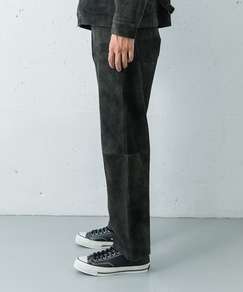 URBAN RESEARCH（アーバンリサーチ）の「『別注』SEVEN BY SEVEN×URBAN RESEARCH　LEATHER WIDE PANTS（その他パンツ・メンズ・BLACK/NAVY・M/L）」の11枚目の写真