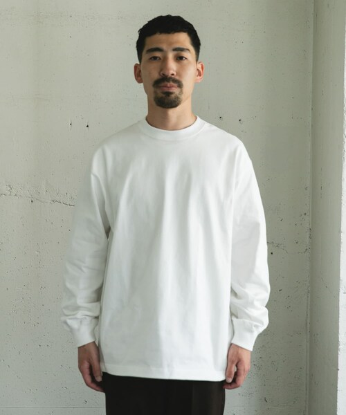 URBAN RESEARCH DOORS(アーバンリサーチドアーズ)の「10.5オンス ヘビーウェイトロングスリーブTシャツ(Tシャツ/カットソー・メンズ・WHITE/ASH GRAY/INK BLACK/PURPLE・M/L)」の15枚目の写真