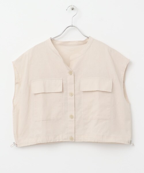 ITEMS URBANRESEARCH(アイテムズ アーバンリサーチ)の「リネンミックスドロストポケットシャツ(シャツ/ブラウス・レディース・BRN/NVY/NTL・FREE)」の21枚目の写真